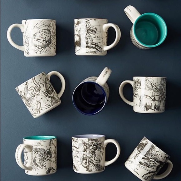 Anthropologie Kitchen Anthropologie Astrology Chart Mug Poshmark